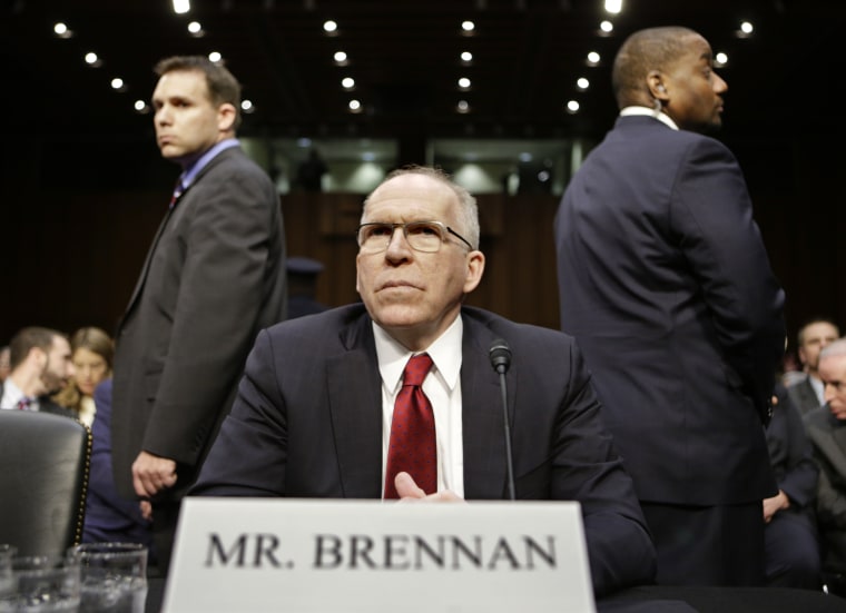 President Obama's nominee for CIA director, John Brennan, withstood tough questions on torture and drones Thursday. (AP Photo/J. Scott Applewhite)
