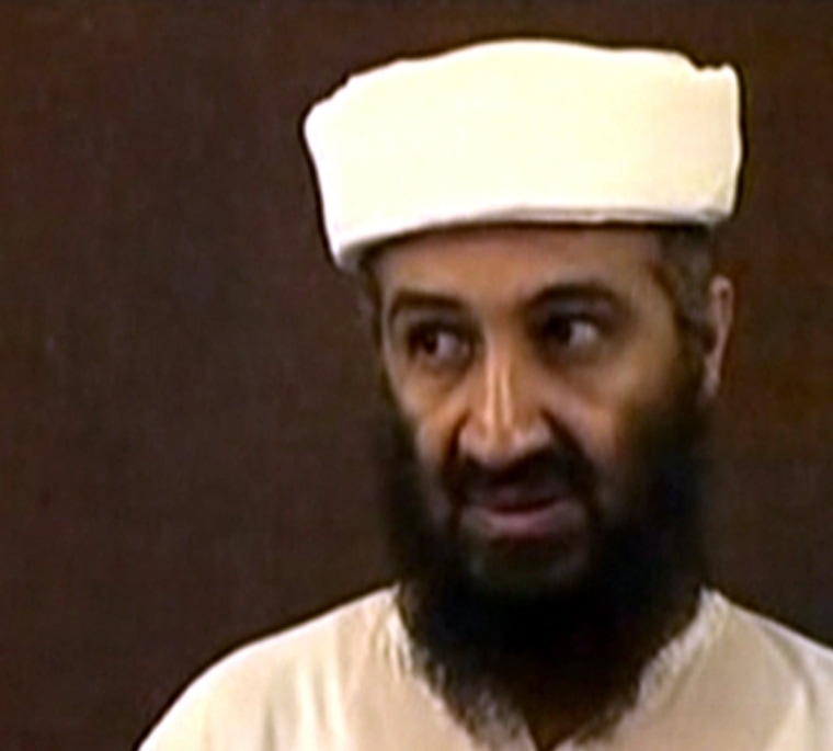 This framegrab from an undated video released by the US Department of Defense on May 7, 2011, reportedly show Al-Qaeda leader Osama bin Laden making a video at his compound in Abbottabad, Pakistan. According to the Defense Department, the video was...