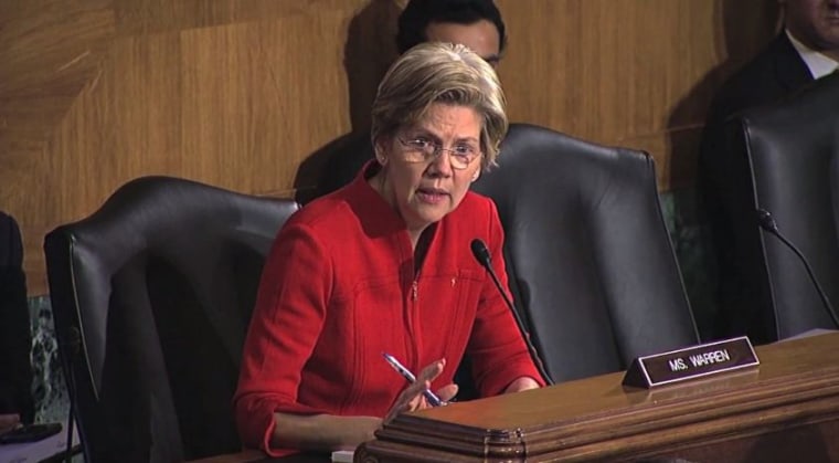 Elizabeth Warren takes on regulators in a Senate Banking Committee hearing, Thursday, February 14, 2013.