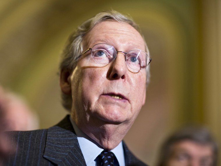 Senate Minority Leader Mitch McConnell, R-Ky. supports hemp production in his state. (AP Photo/J. Scott Applewhite)