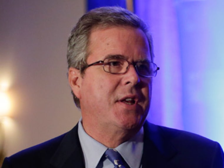 Former Gov. Jeb Bush at the Texas Business Leadership Council in Austin, Texas on Feb. 26, 2013. (Photo by Eric Gay/AP)