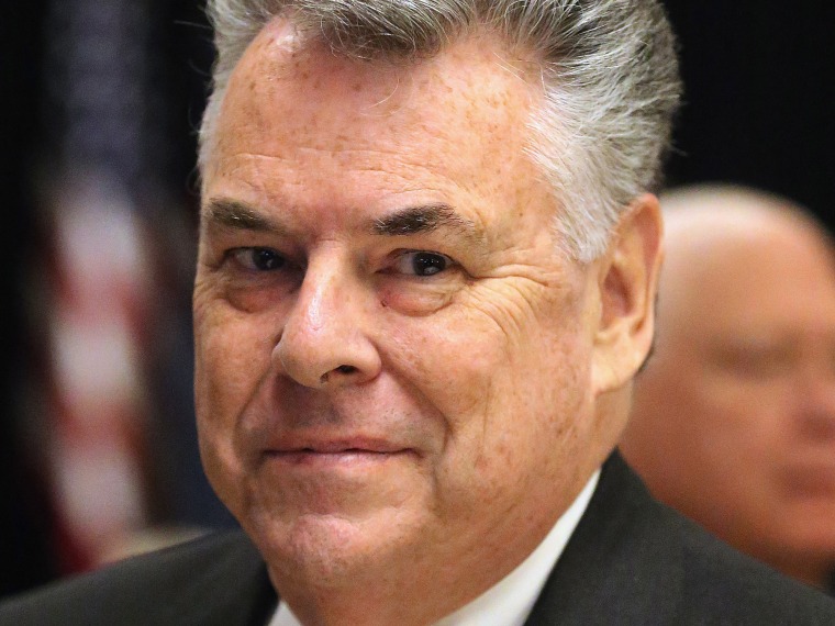 File Photo: U.S. Rep. Peter T. King (R-NY) last year.  (Photo by Bruce Bennett/Getty Images, File)