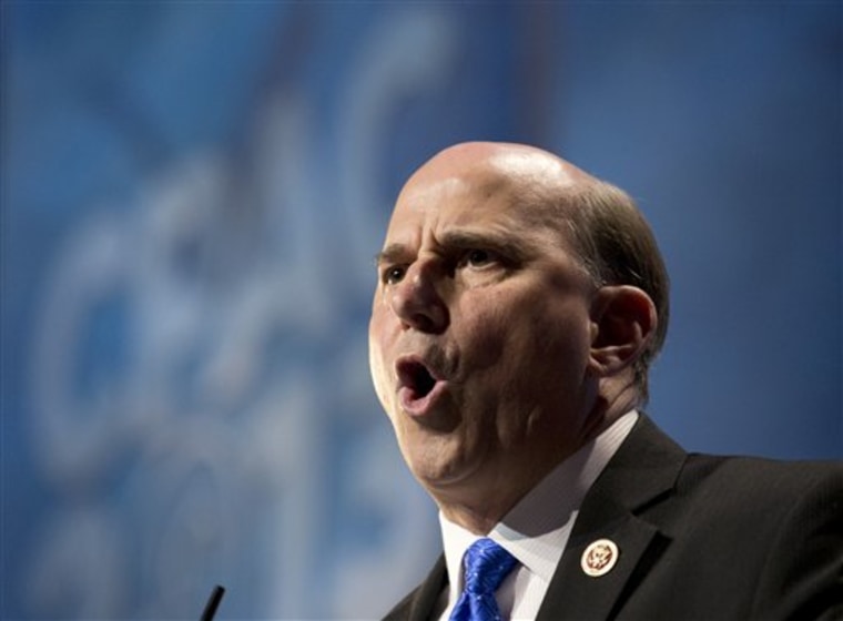 Rep. Louie Gohmert, R-Texas, speaks at the 40th annual Conservative Political Action Conference today.  (AP Photo/Manuel Balce Ceneta)