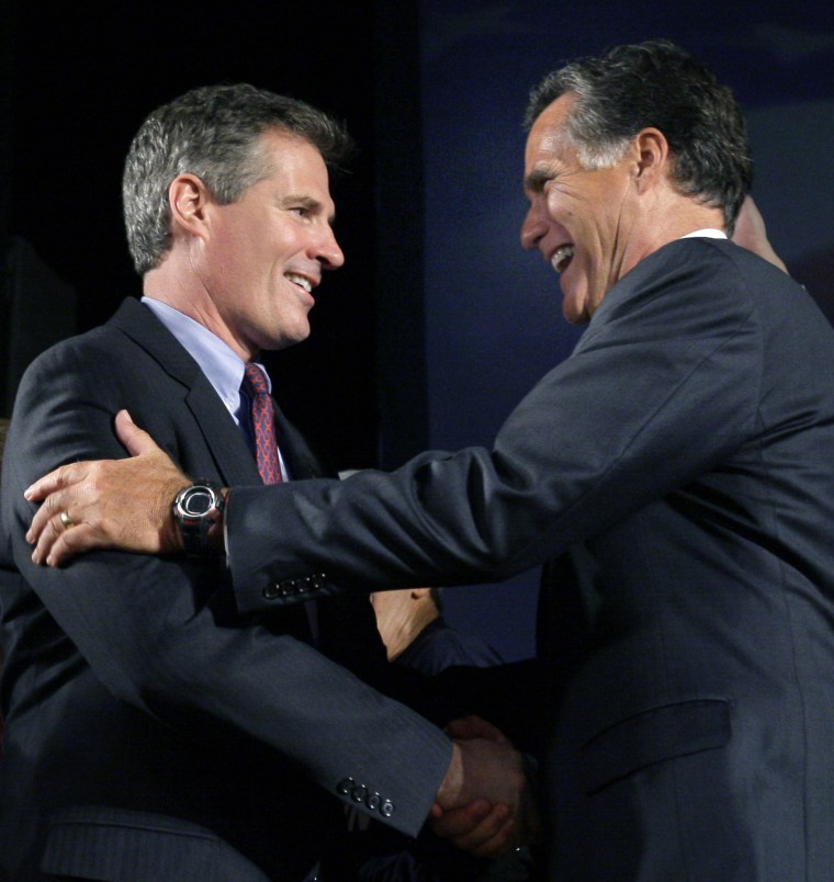 Scott Brown, Mitt Romney