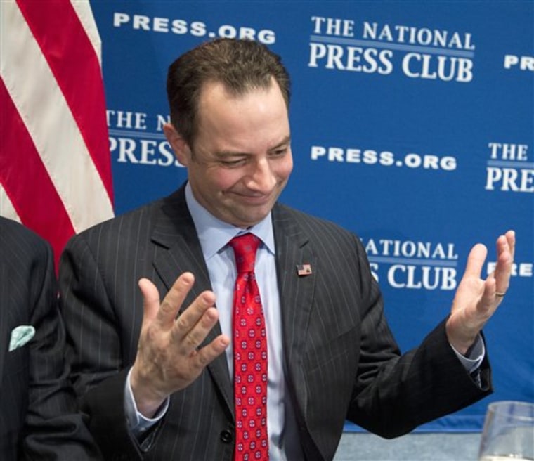 RNC head Reince Priebus released his GOP 2012 \"autopsy\" report to tepid reviews Monday. (Photo by Manuel Balce Ceneta/AP)