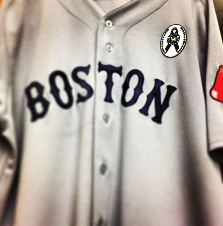 All players will wear this patch on their jerseys to honor the victims of the Sandy Hook Elementary School shooting. (Photo courtesy of the Boston Red Sox)