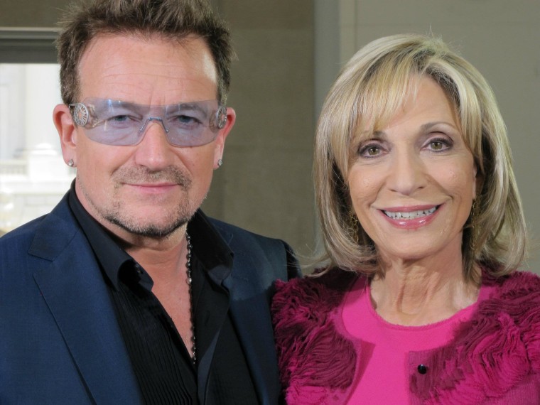 With Bono on May 18, 2012