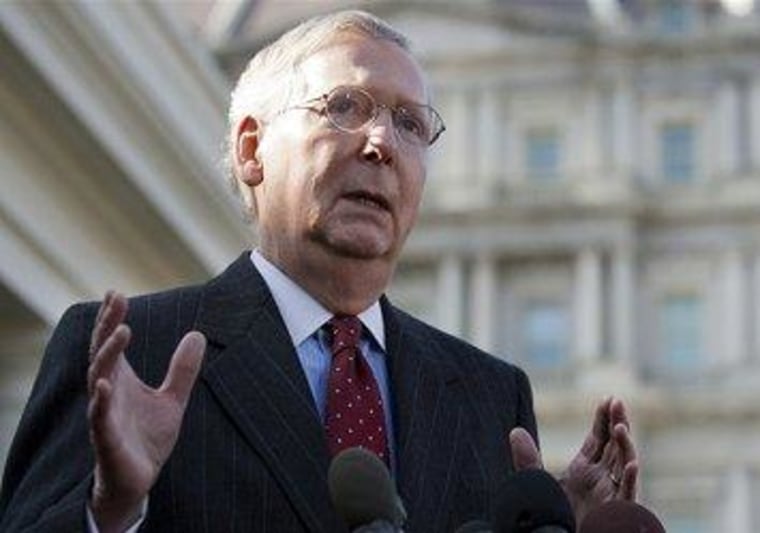 Senate Minority Leader Mitch McConnell (R-Ky.) led the charge to filibuster the Democratic sequester compromise.