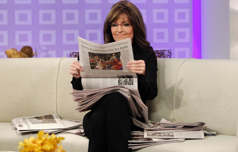 Sarah Palin miffed that 'Fox cancelled all my scheduled interviews tonight'