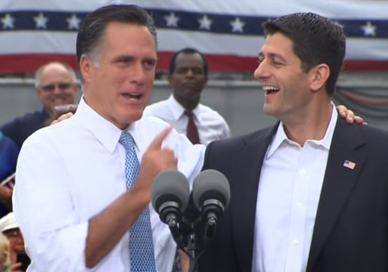 Mitt Romney introduces Rep. Paul Ryan as his runningmate.