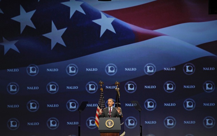 Obama speaks at NALEO