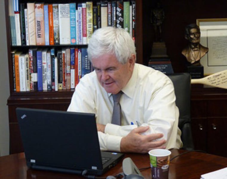 Someone is having some fun with www.newtgingrich.com