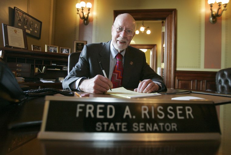 Sen. Fred Risser verbally assaulted