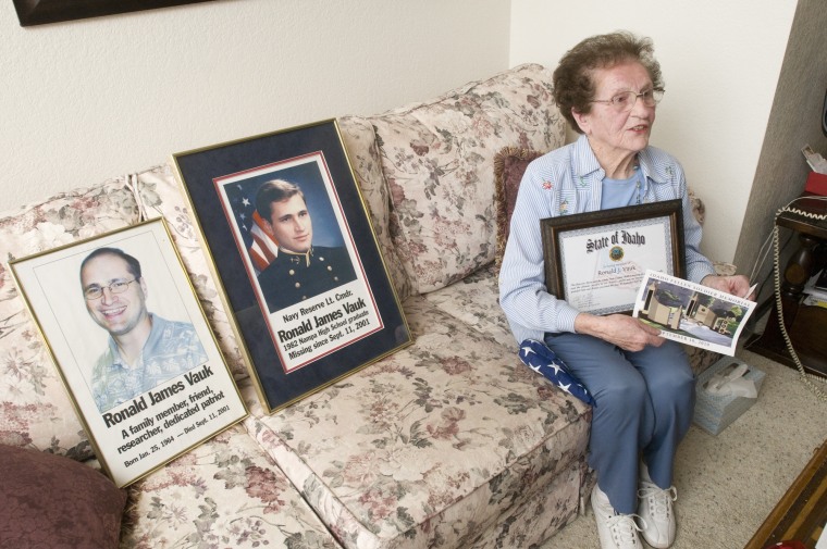 Dorothy Vauk talks about her son, Ronald James Vauk, who died in the Sept. 11 terrorist attack on the Pentagon. Dorothy talked about the sense of closure that has come with the death of Osama bin Laden.