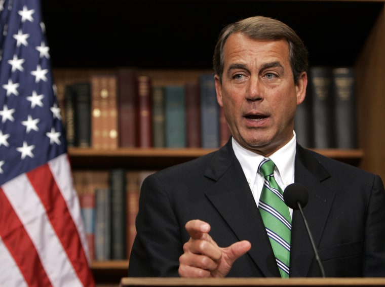 John \"Where are the jobs?\" Boehner
