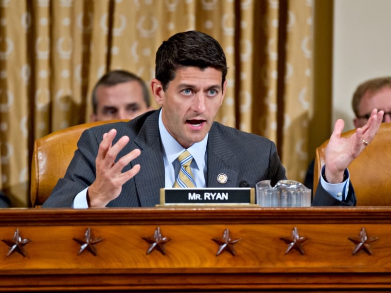 House Budget Committee Chairman Rep. Paul Ryan, R-Wis., speaks on Capitol Hill in Washington, Tuesday, July 10, 2012.