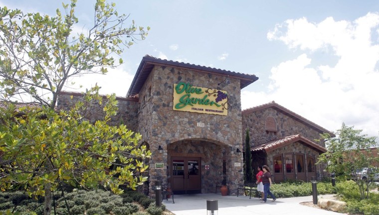 An Olive Garden restaurant is shown in Hialeah, Fla., Thursday, Sept. 6, 2012.