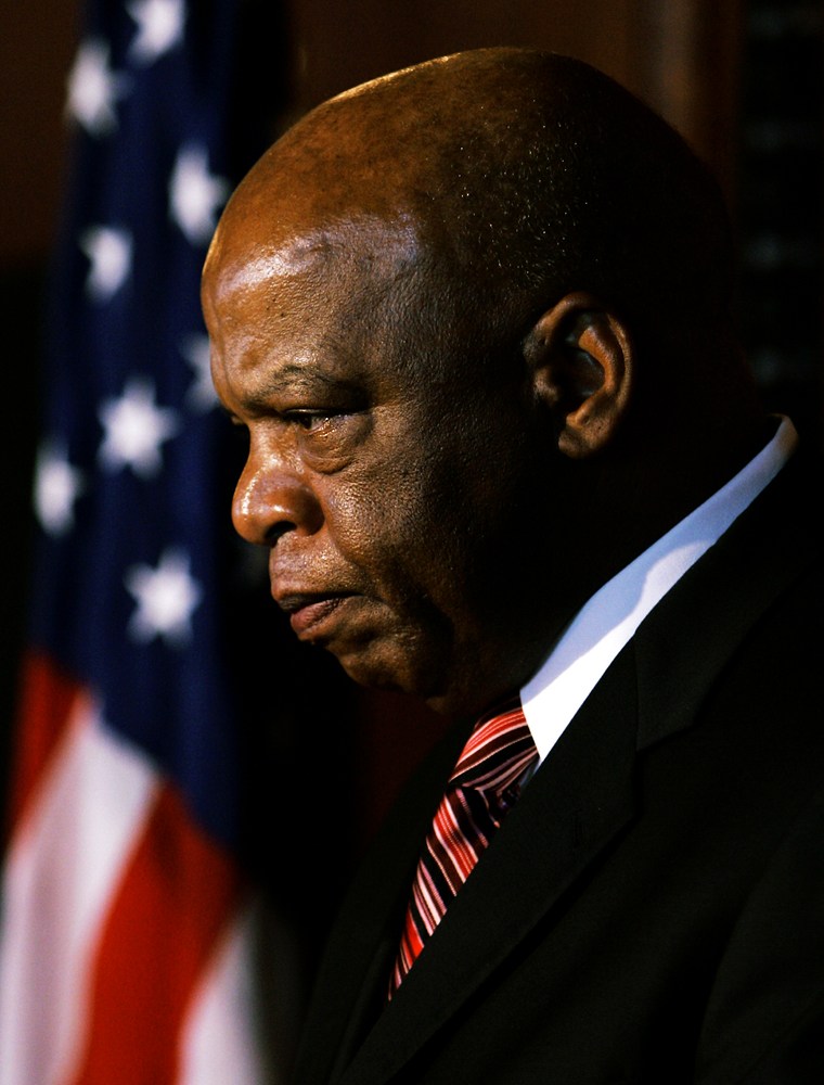 John Lewis: 'I get up and go to bed watching msnbc'