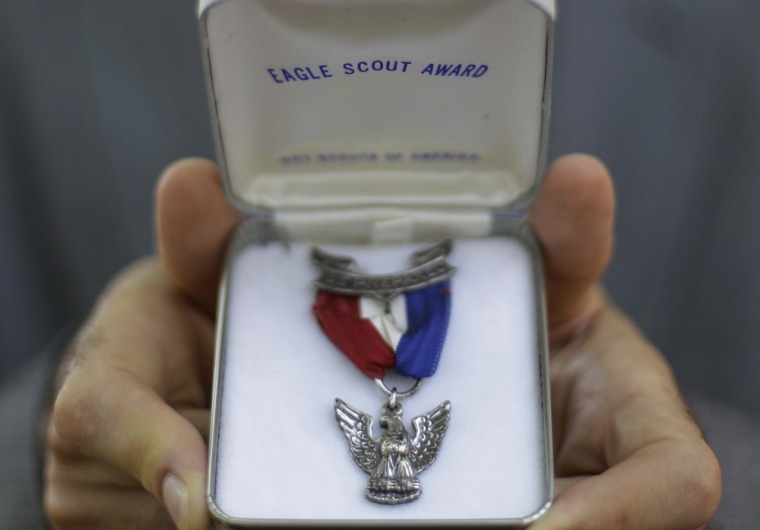 This Eagle Scout medal is one of many that have been sent back to the Boy Scouts of America over the organization's policy to exclude openly gay youth and adults as members and leaders.