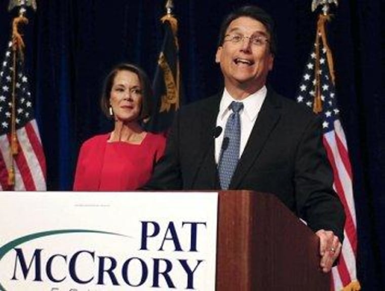 North Carolina Gov.-Elect Patrick McCrory (R)