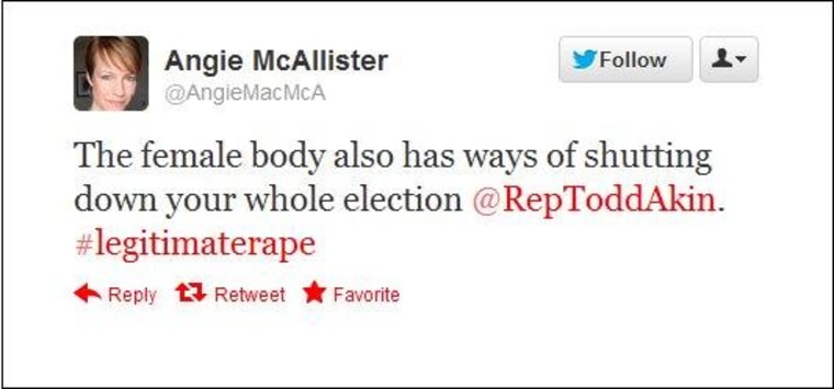 \"The female body also has ways of shutting down your whole election\"
