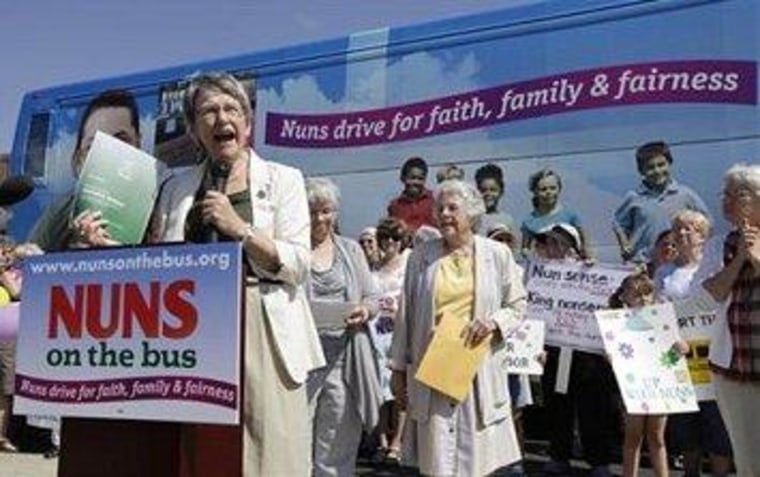 Nuns want Romney on the bus