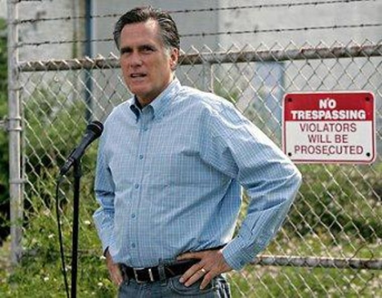 Romney's misfire on plant closings