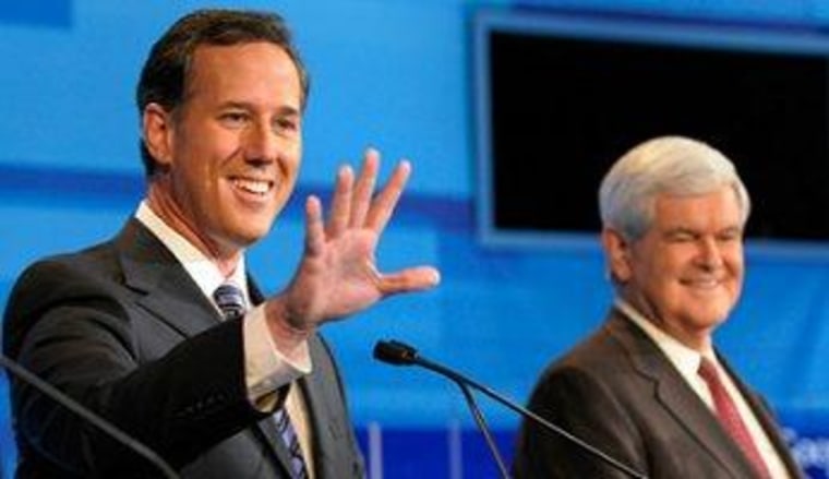 Gingrich is not Santorum's problem