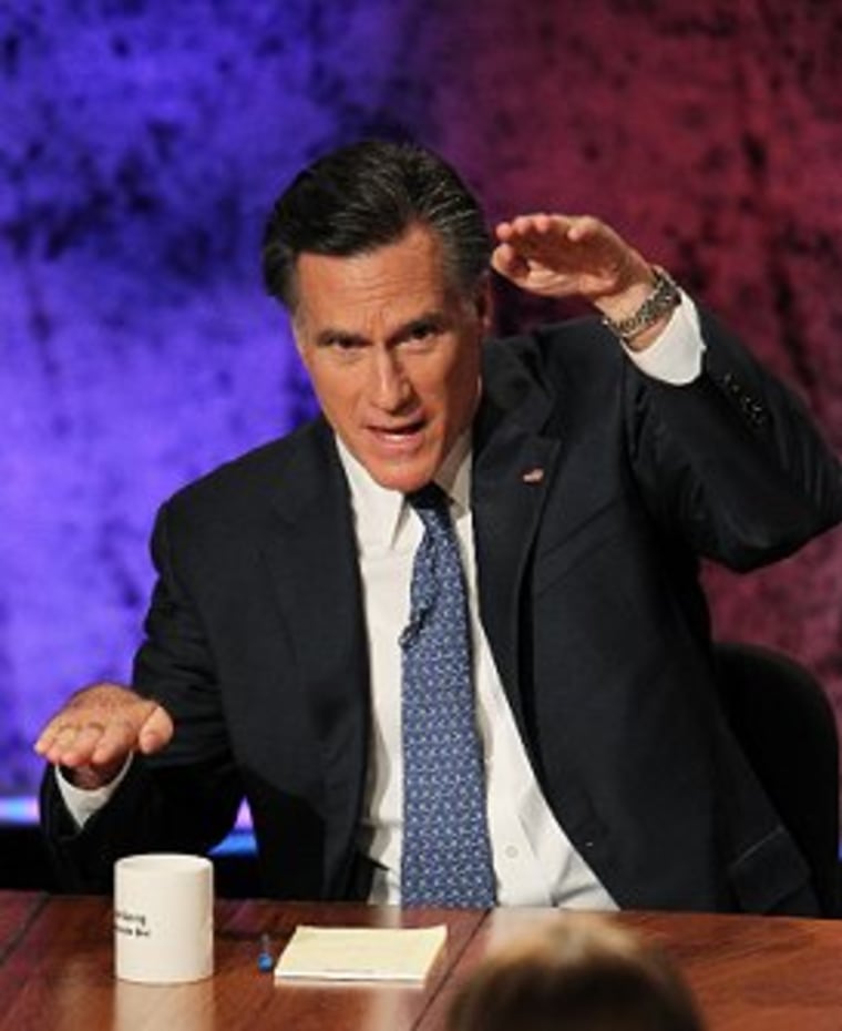 There's often a gap between Romney's rhetoric and reality.