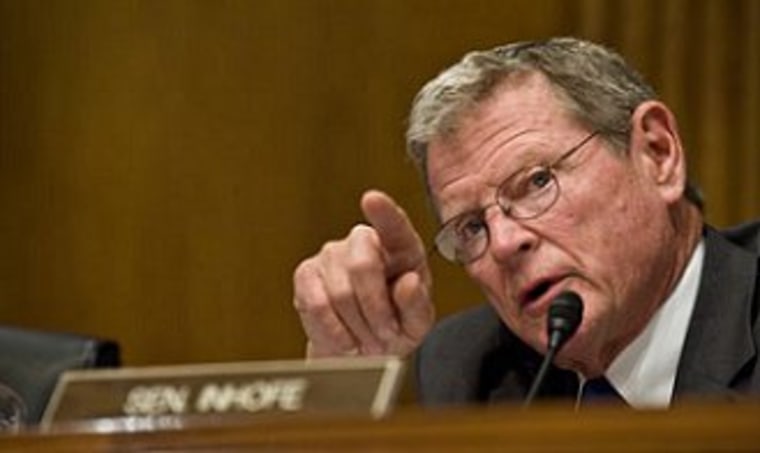 Inhofe refutes climate science with scripture