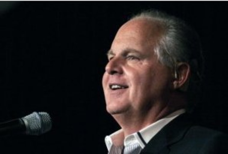 Limbaugh ties Romney to 'Occupy' rhetoric
