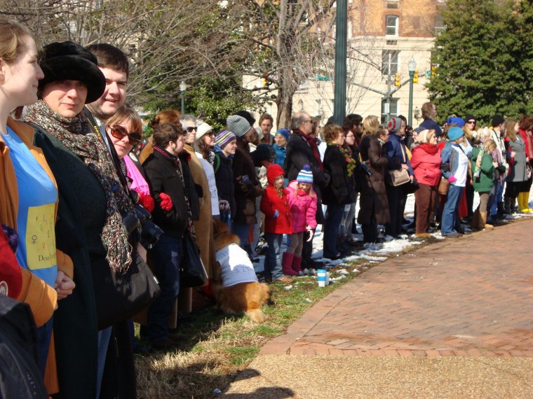 Silent protest outside, Virginia House puts off ultrasound vote