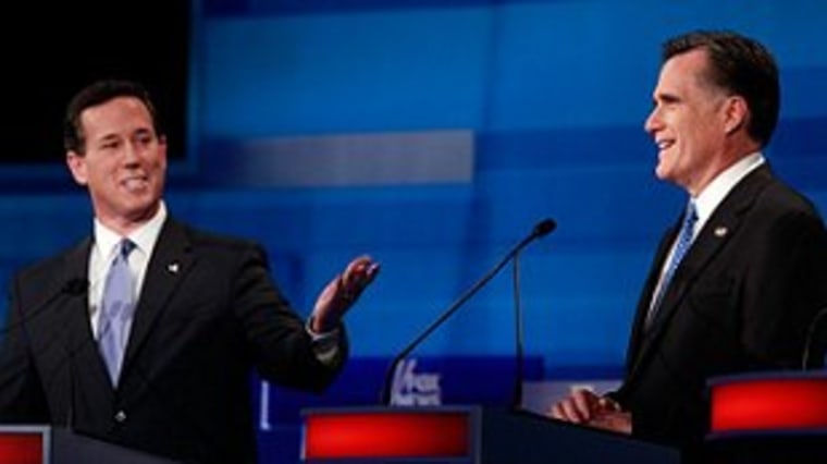 Romney targets Santorum's vulnerabilities