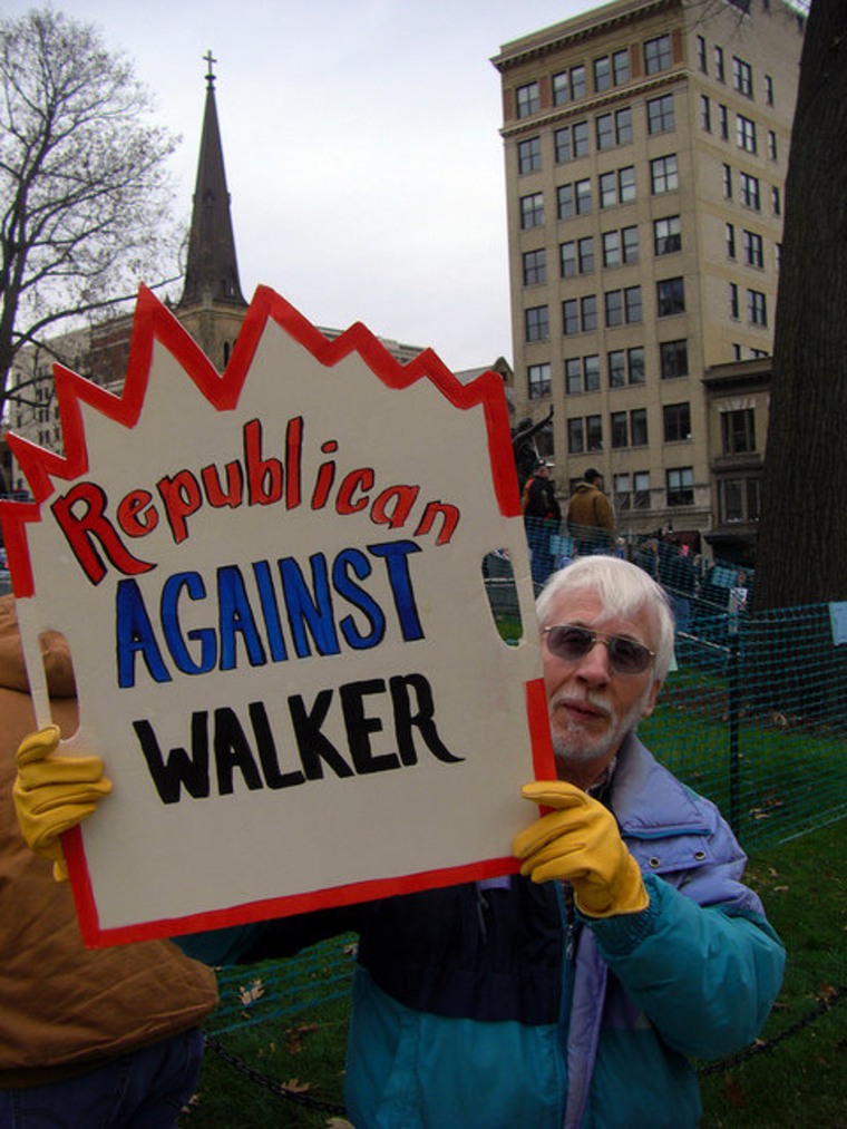 Thousands turn out for Wisconsin recall rally. Also, Arizona?