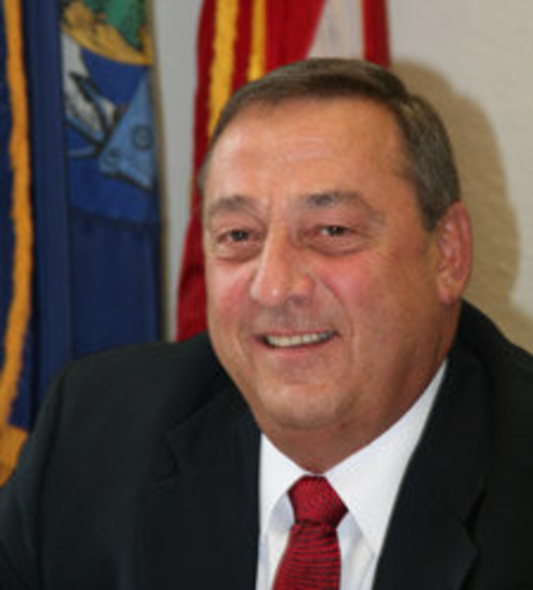 Governor Paul LePage, same-day-registration voter, same-day-registration opponent.