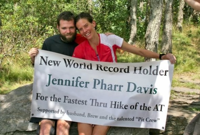 Jennifer Pharr Davis and her husband Brew
