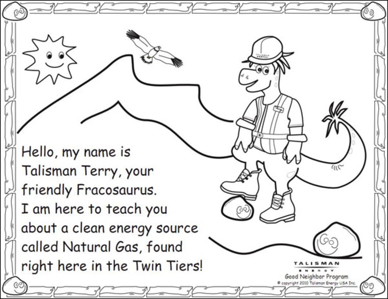 Yes, kids, there's a fracking coloring book