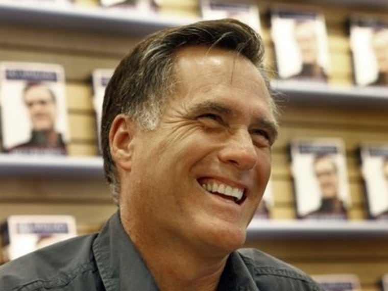 Mitt Romney laughs off his father's layoffs