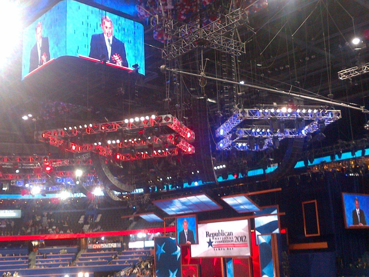 Speaker of the House John Boehner addresses his party.