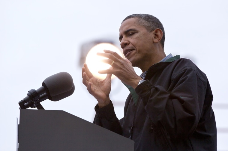 Nonphotoshopped picture of President Obama and a ball of light