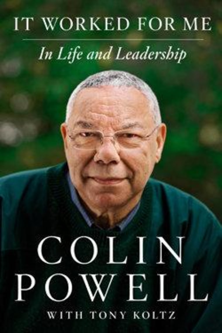 An excerpt from Colin Powell's 'It Worked for Me'
