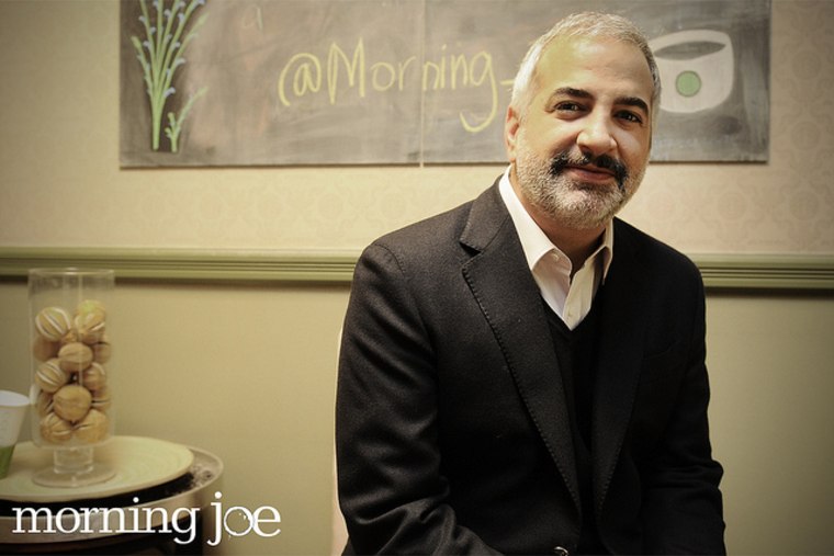 New York Times foreign correspondent Anthony Shadid in the Morning Joe green room April 1, 2011.