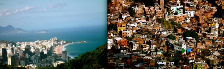 'Dual view from Rochina'. Emma Saloranta. June 2010. Rio de Janeiro, Brazil
