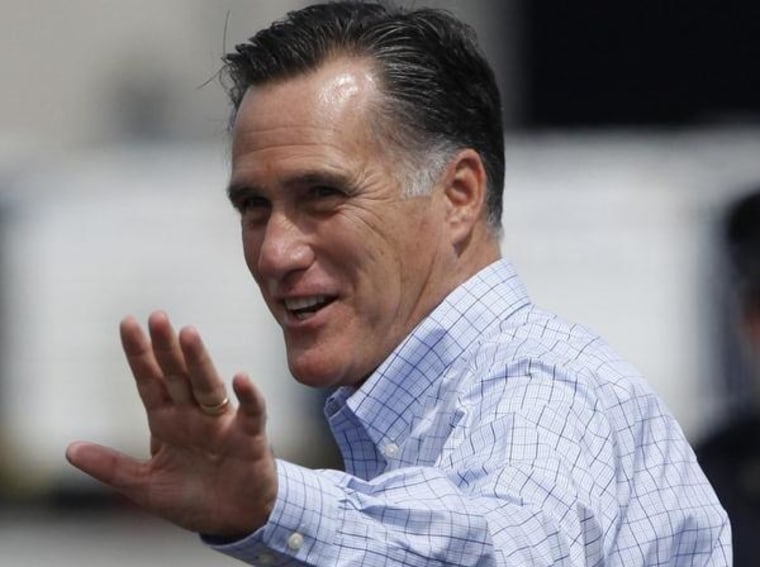 Mitt Romney today in Newark, N.J.