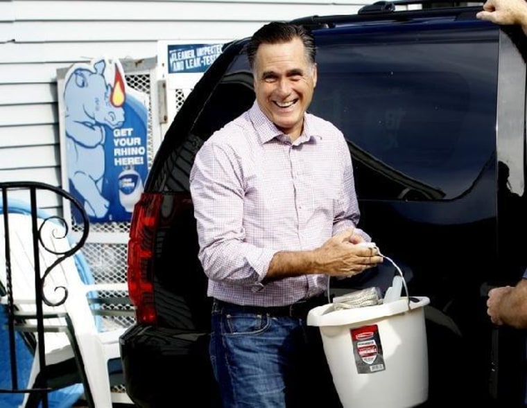Romney on Monday in Wolfeboro, N.H.