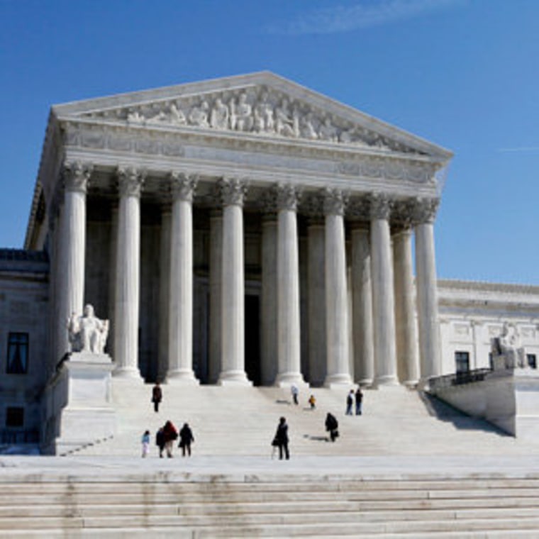 Outside of the Supreme Court in Washington, D.C. (file)