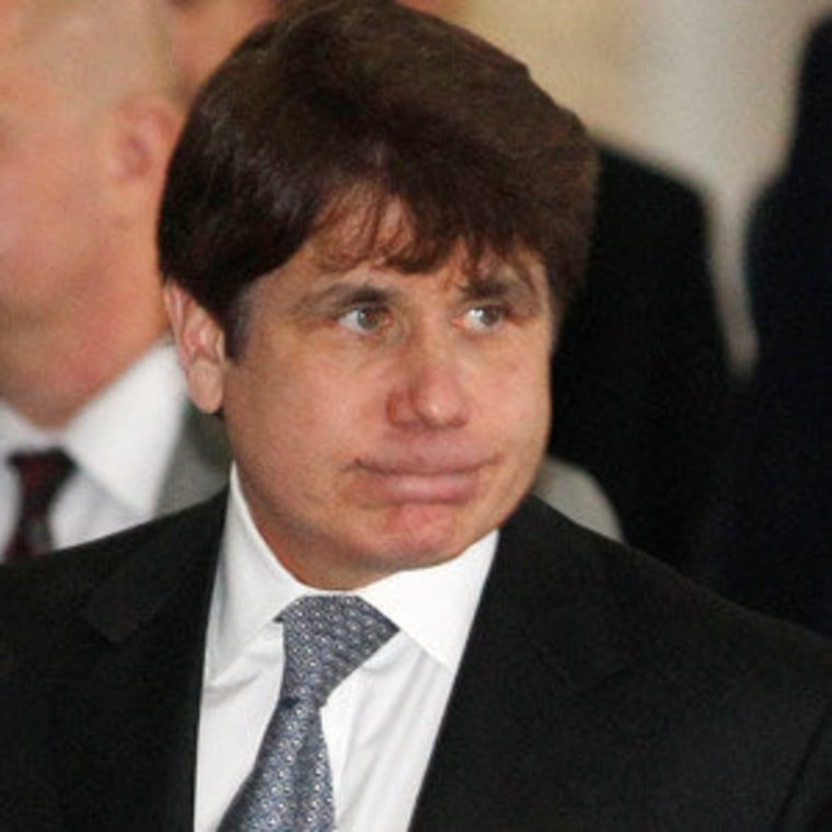 Former Illinois Gov. Rod Blagojevich leaving the federal building in Chicago on Wednesday.
