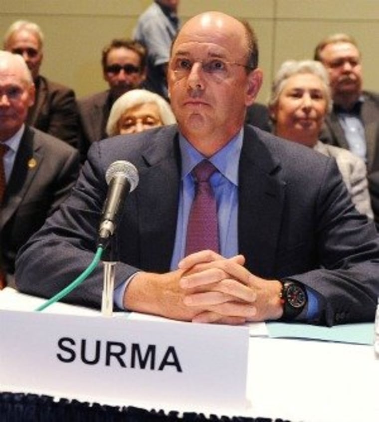 John Surma, spokesman for Penn State's board of trustees, announced Paterno and Spanier have been fired