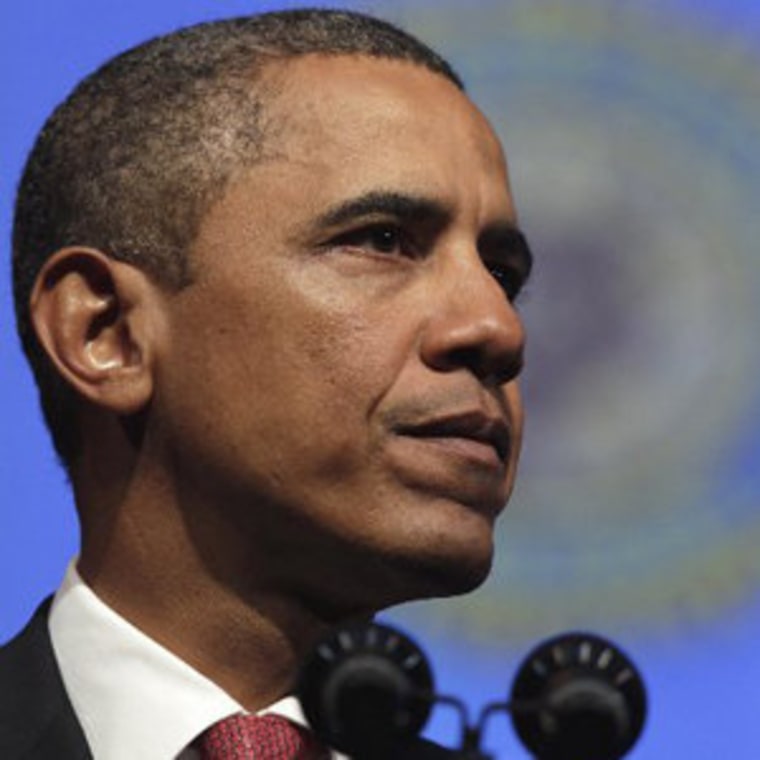 President Obama speaking at the Minneapolis Convention Center on Tuesday.
