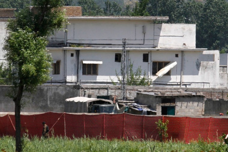 Osama bin Laden's former compound in Abbottabad, Pakistan.